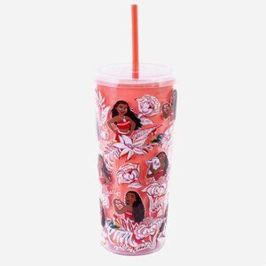 Vera Bradley Disney Moana Tumbler with Straw 24 oz NWT